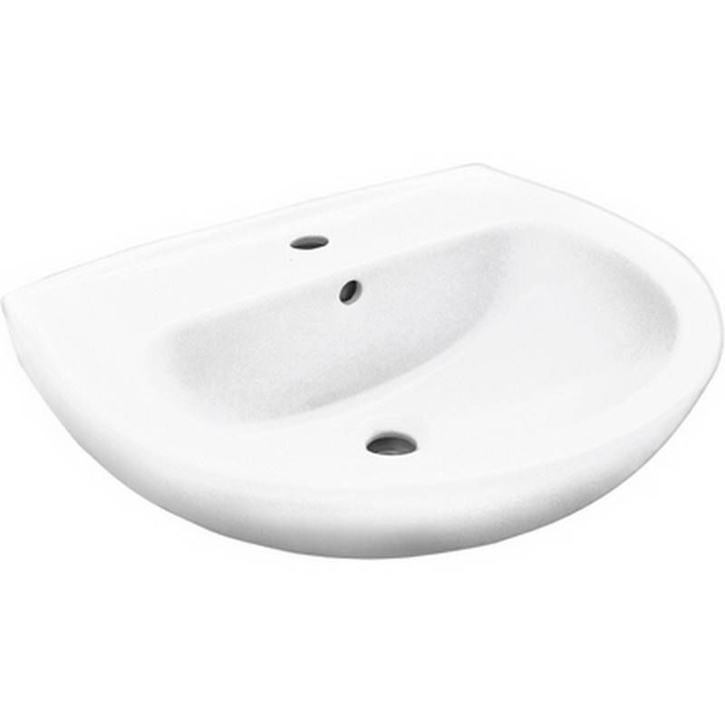foto del prodotto lavabo sospeso felce in ceramica, largo 60 cm.