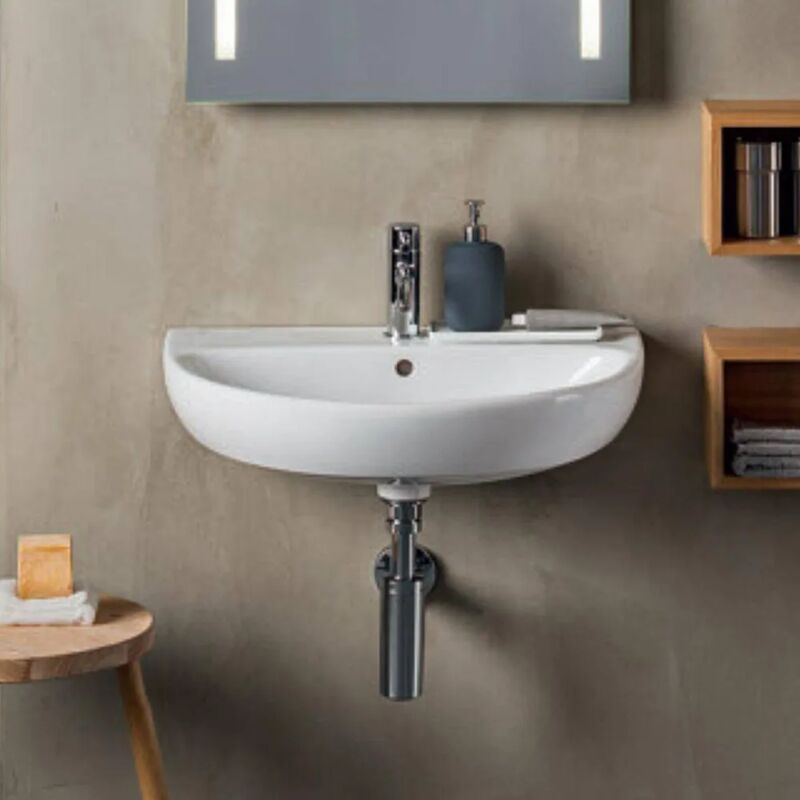 foto del prodotto lavabo sospeso geberit 45 cm in ceramica bianco selnova