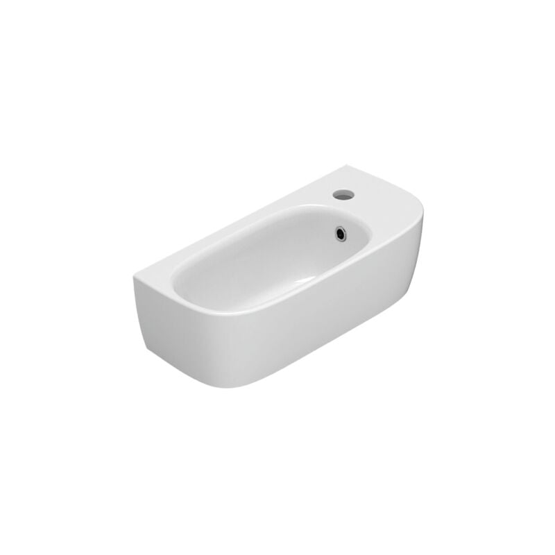 foto del prodotto lavabo sospeso in ceramica 50x22 cm globo genesis ge046bi bianco ceramica