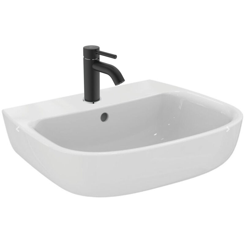 foto del prodotto lavabo sospeso monoforo kheops in vitreous china miscelatore monocomando ideal standard kolva p098401 set2 porcher