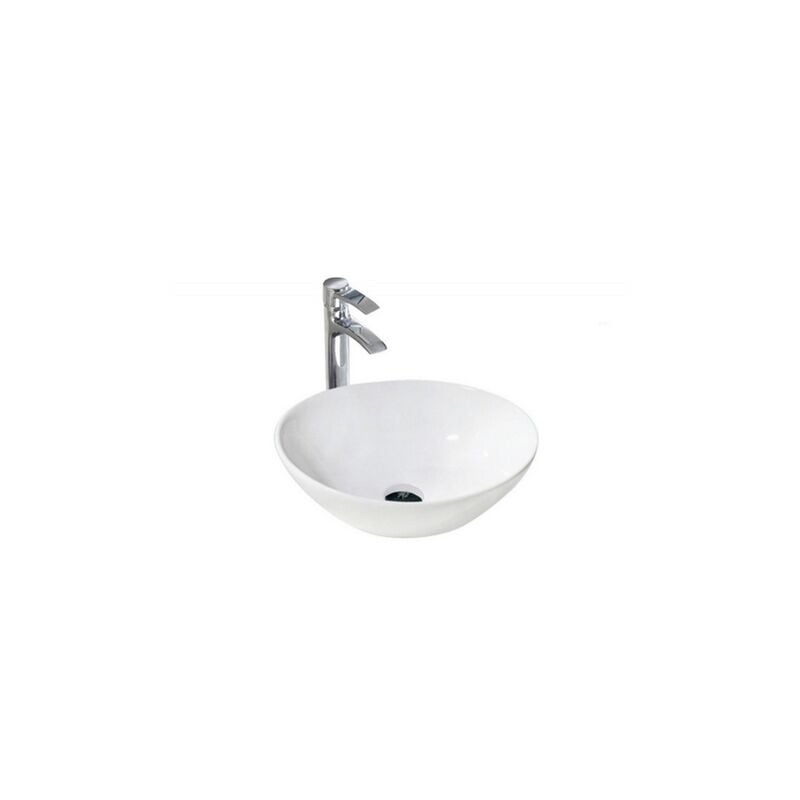 foto del prodotto lavabo stevie appoggio salvaspazio 33x40 in ceramica