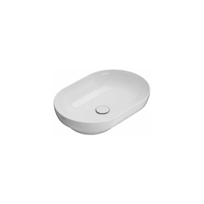 foto del prodotto lavabo t edge appoggio incasso 60x41 senza foro bianco lucido di