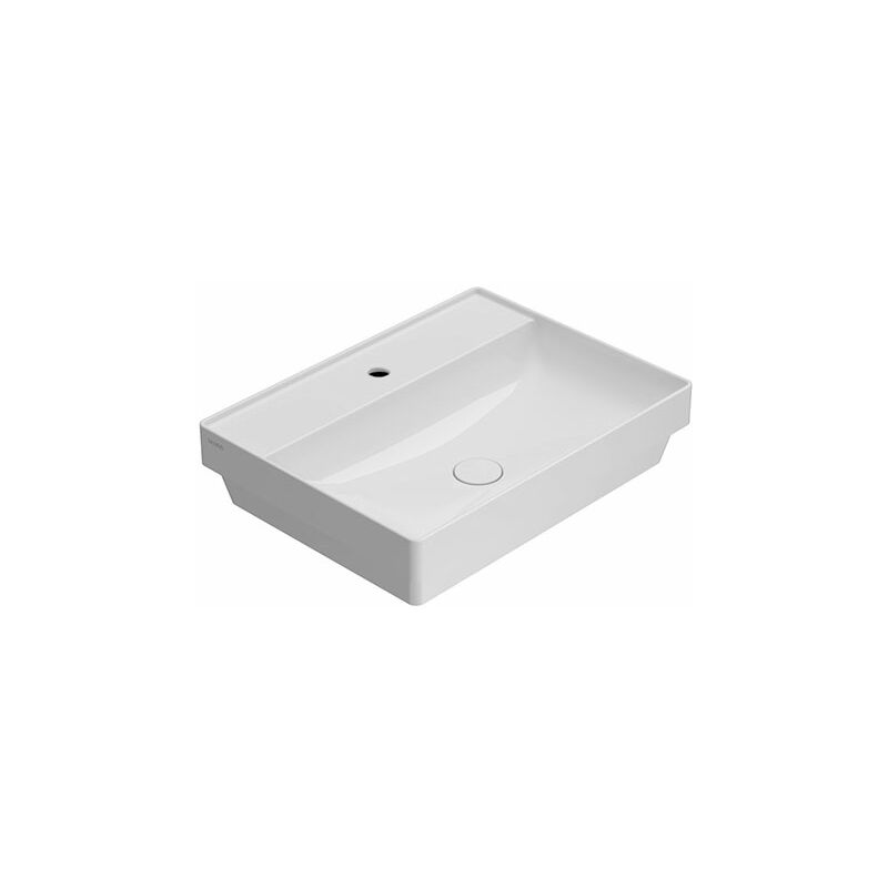 foto del prodotto lavabo t edge incasso 61x46 senza foro bianco lucido di ceramica