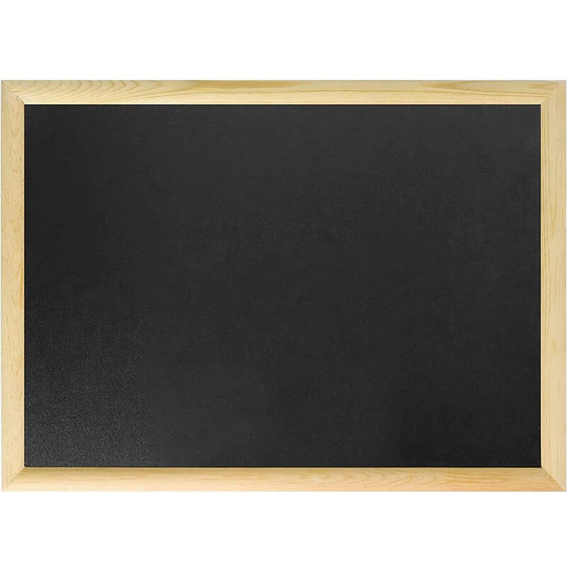 foto del prodotto lavagna con cornice in legno scrivibile con gesso gessetti lavagnetta promemoria 20x30 cm