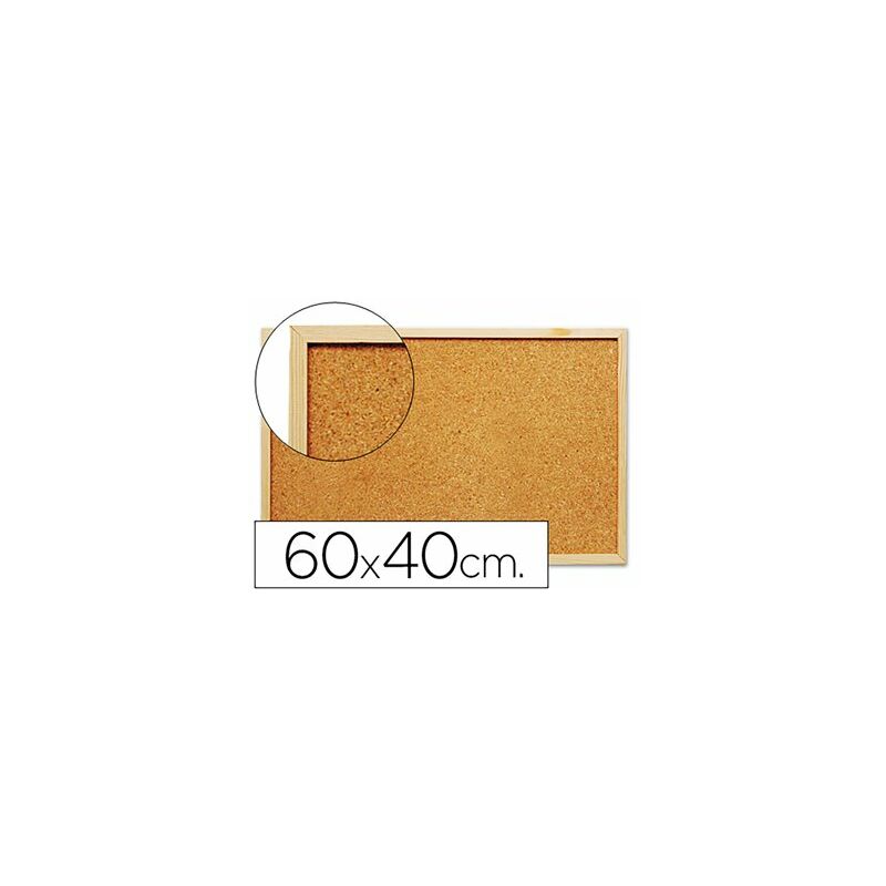 foto del prodotto lavagna in sughero q connect 60x40 cm con cornice in legno