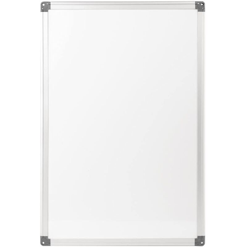 foto del prodotto lavagna magnetica bianca, 400 x 600 mm, ottimo come bacheca, da usare con cancellino asciutto olympia