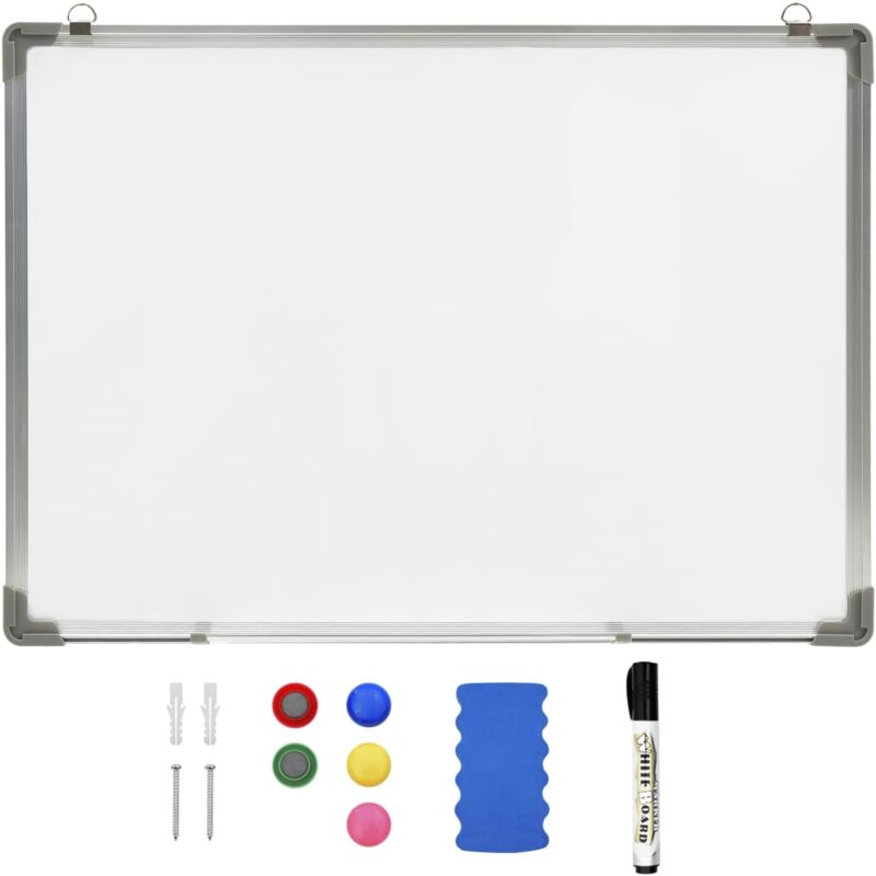 foto del prodotto lavagna magnetica bianca cancellabile a secco 90x60 cm acciaio vidaxl
