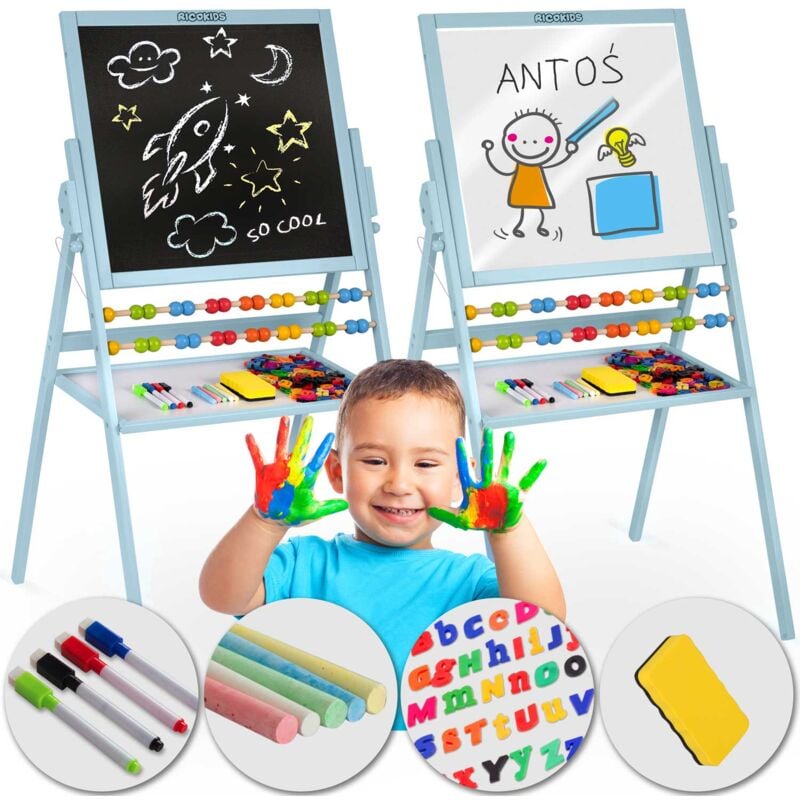 foto del prodotto lavagna magnetica per giradischi ricokids blu