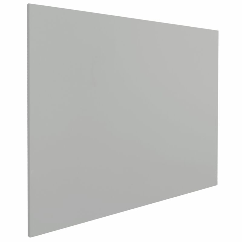 foto del prodotto lavagna magnetica senza profilo 80x110 cm grigia