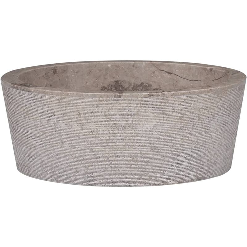 foto del prodotto lavandino ø40x15 cm in marmo rotondo in stile elegante vari colori disponibili colore: grigio