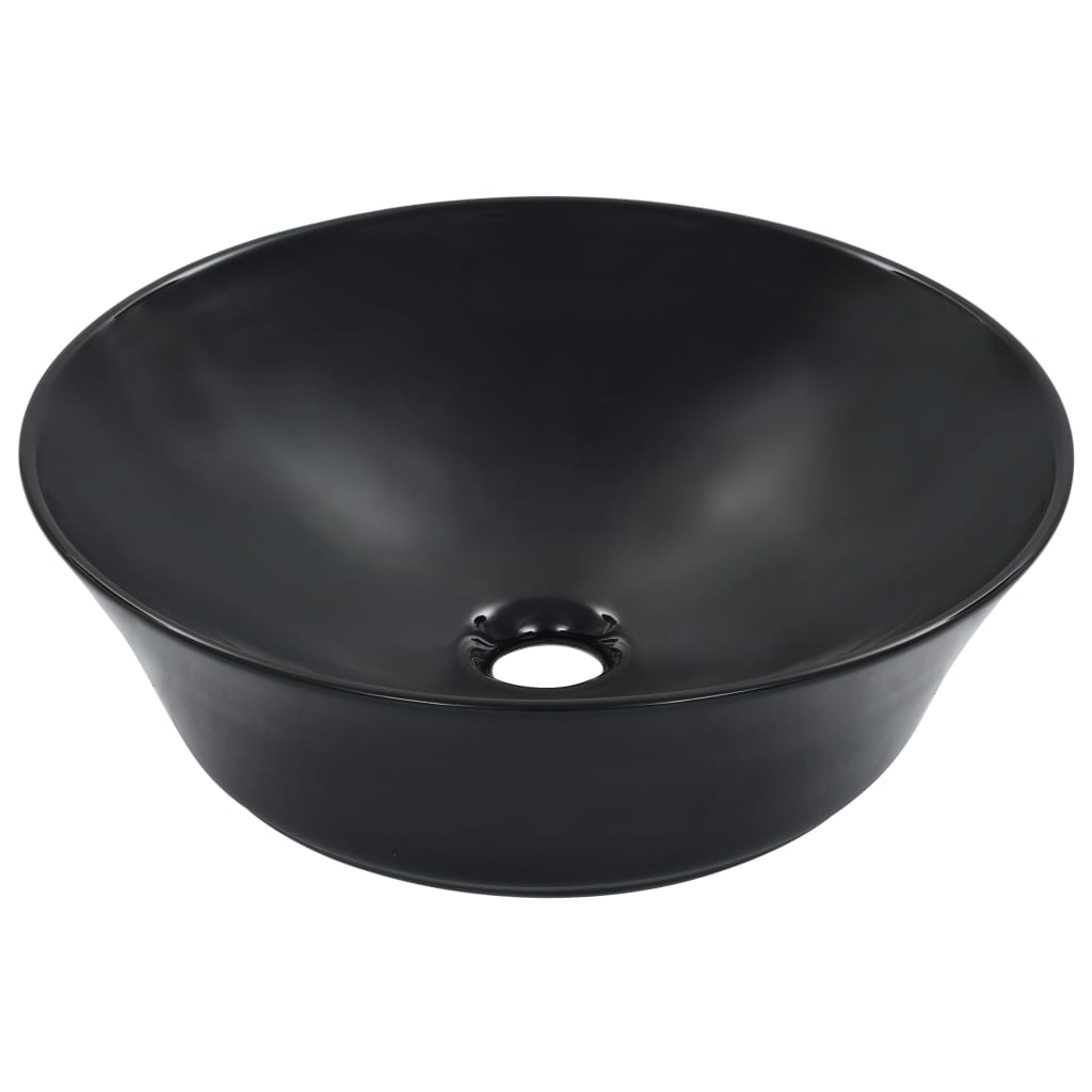 foto del prodotto lavandino 41x12,5 cm in ceramica nero