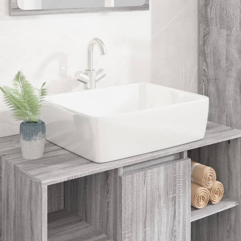 foto del prodotto lavandino bianco 48x37x13 cm in ceramica rettangolarecod mxl 126658