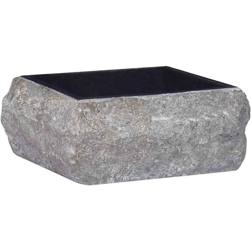 foto del prodotto lavandino nero 30x30x13 cm in marmo vidaxl