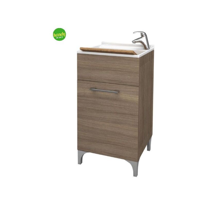 foto del prodotto lavatoio 1 anta savini due rovere fumo