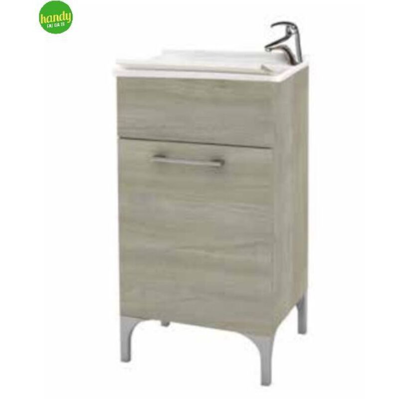 foto del prodotto lavatoio 1 anta savini due rovere grigio