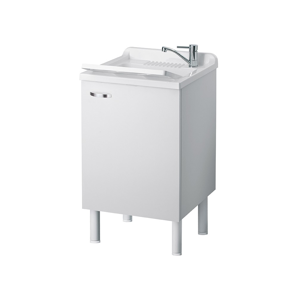 foto del prodotto lavatoio 50x50 cm bianco per zona lavanderia - serie arcobaleno