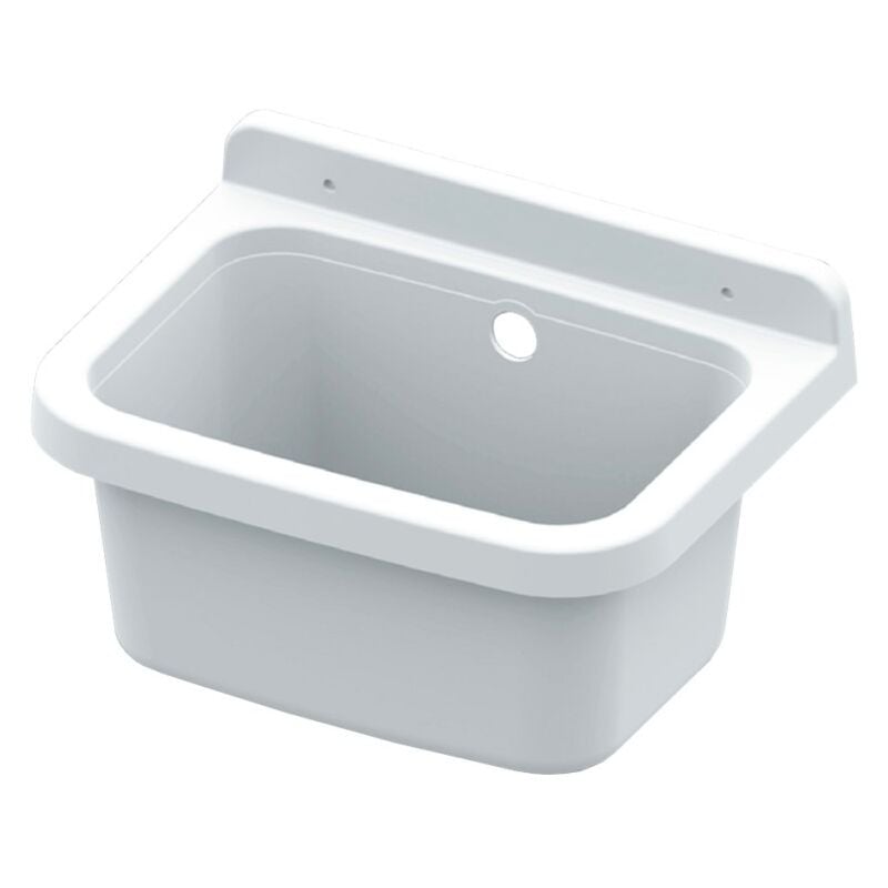 foto del prodotto lavatoio a parete in resina 39x39x24cm per bucato e giardino