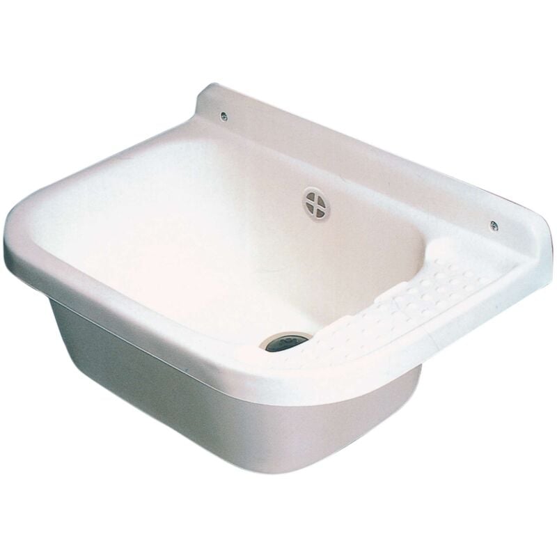 foto del prodotto lavatoio a parete in resina cm. 50x35 con sifone