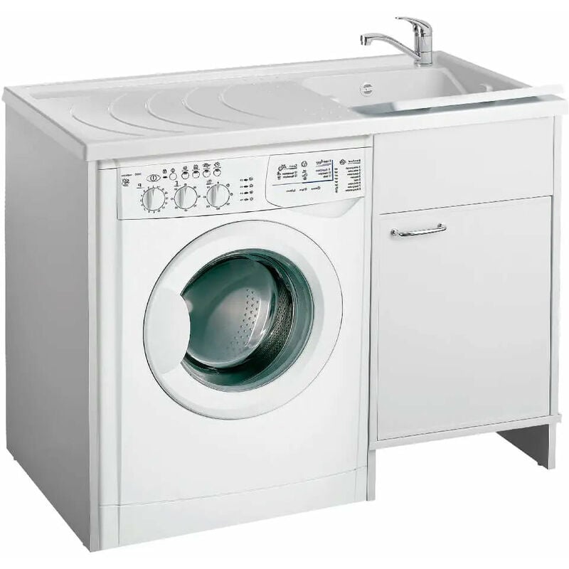 foto del prodotto lavatoio e coprilavatrice in pvc 109x60x89 cm forlani tidy bianco lato destro