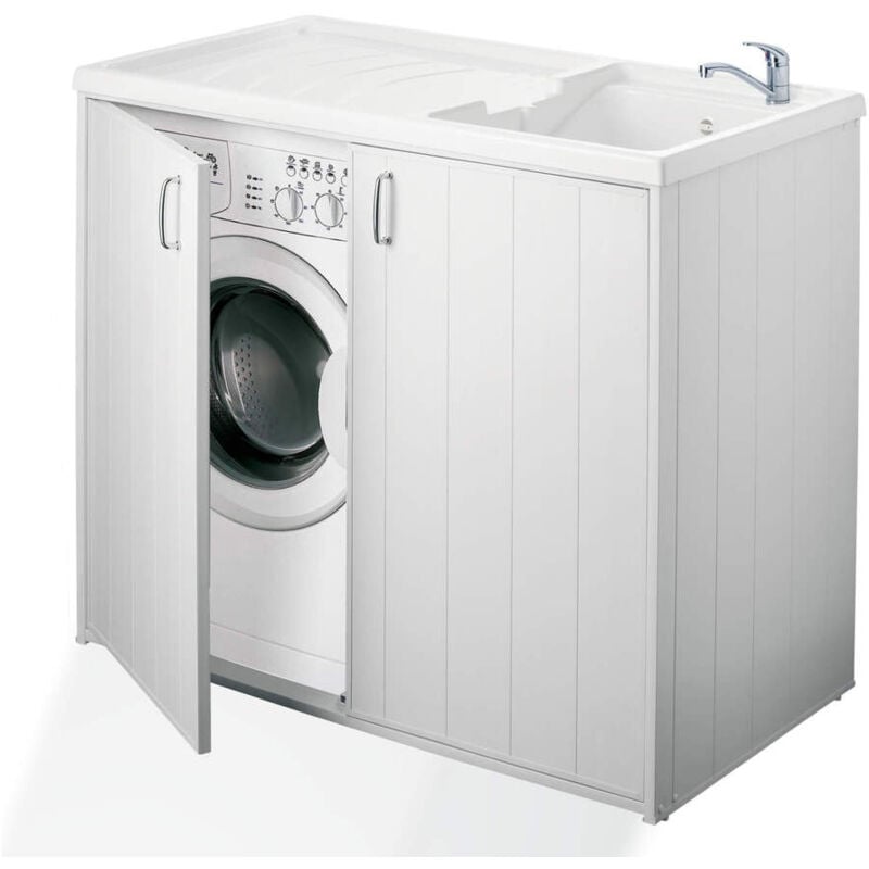 foto del prodotto lavatoio e coprilavatrice in pvc 109x60x92cm forlani superwash bianco
