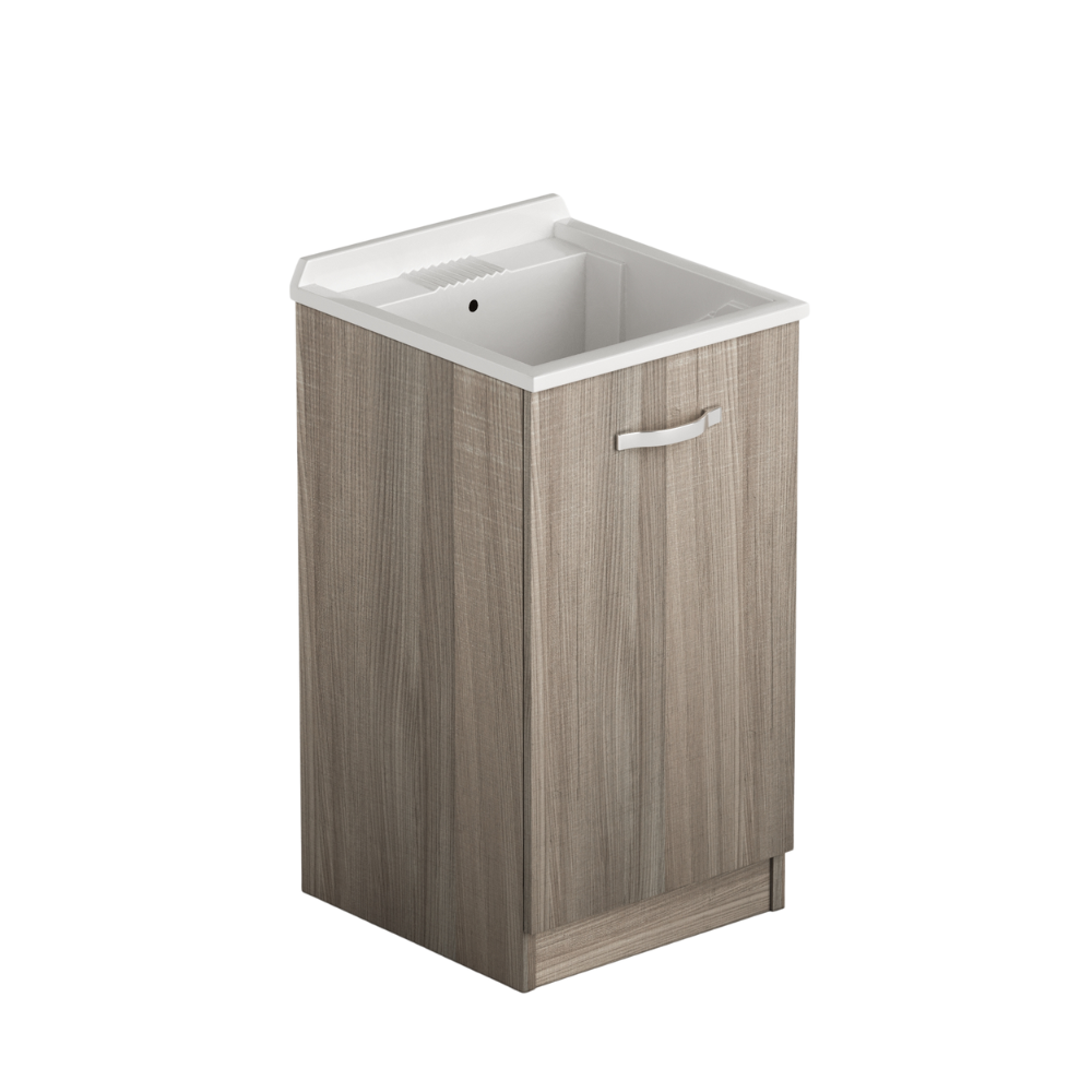 foto del prodotto lavatoio in legno 47x50 con anta colore olmo