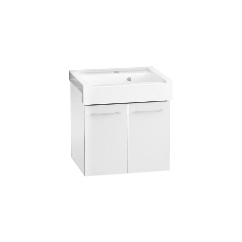 foto del prodotto lavatoio sospeso con lavabo in ceramica 2 ante
