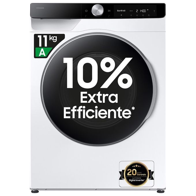 foto del prodotto lavatrice 11 kg caricamento frontale 1400 giri min ww11dg6b25lku3 classe a samsung