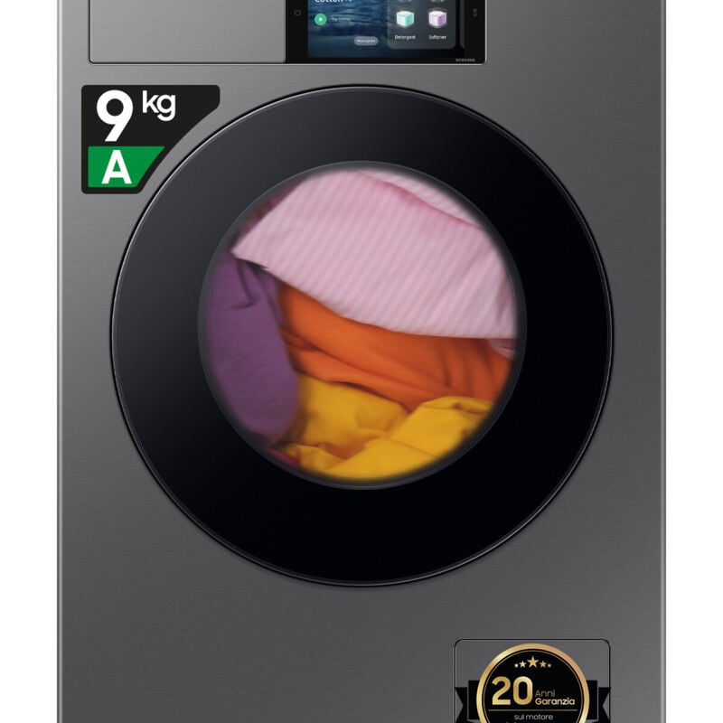 foto del prodotto lavatrice caricamento frontale 9kg 1400 giri min argento wf90f09c4su3 - samsung
