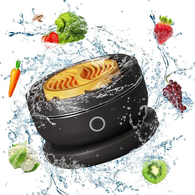 foto del prodotto lavatrice per frutta e verdura, pulitore per frutta e verdura senza fili, pulitore per frutta portatile, dispositivo per la pulizia della frutta con