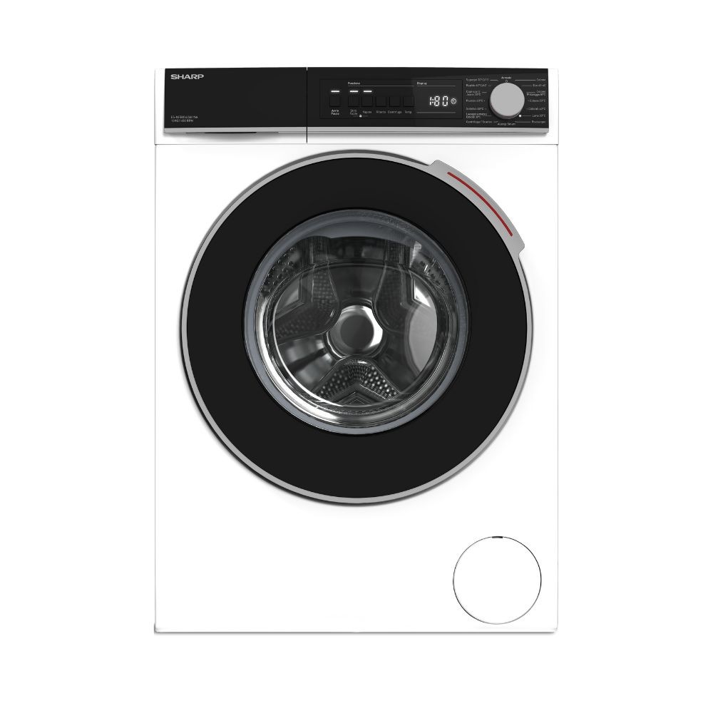 foto del prodotto lavatrice sharp esnfb014dw1na 10 kg 1400 giri serie inverter con vapore classe a