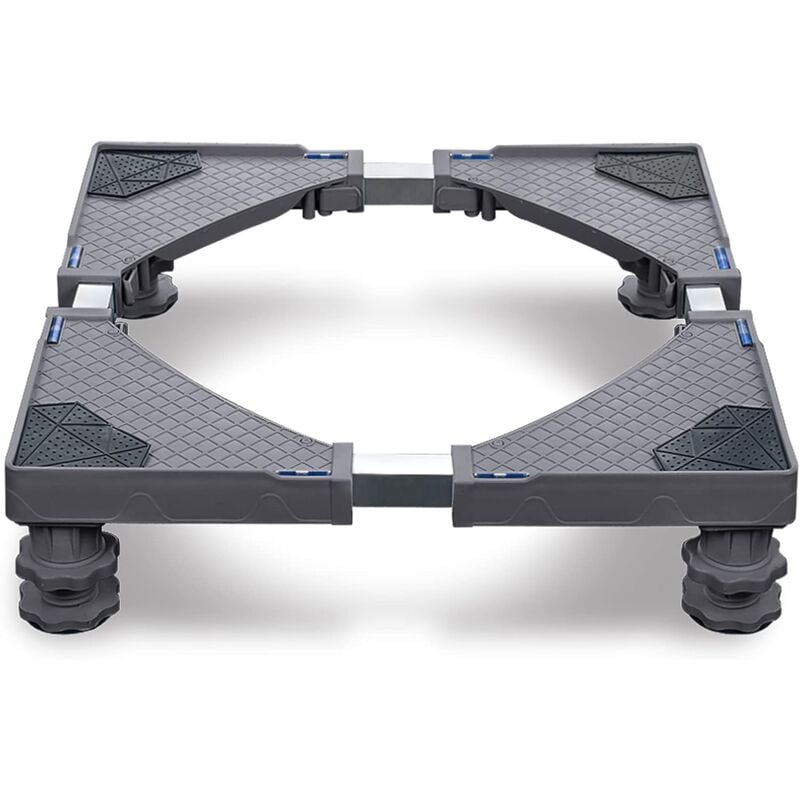 foto del prodotto lavatrici base per lavatrice da 4 piedi base per lavatrice regolabile max 200 kg base per lavatrice per asciugatrice, congelatore grigio, senza