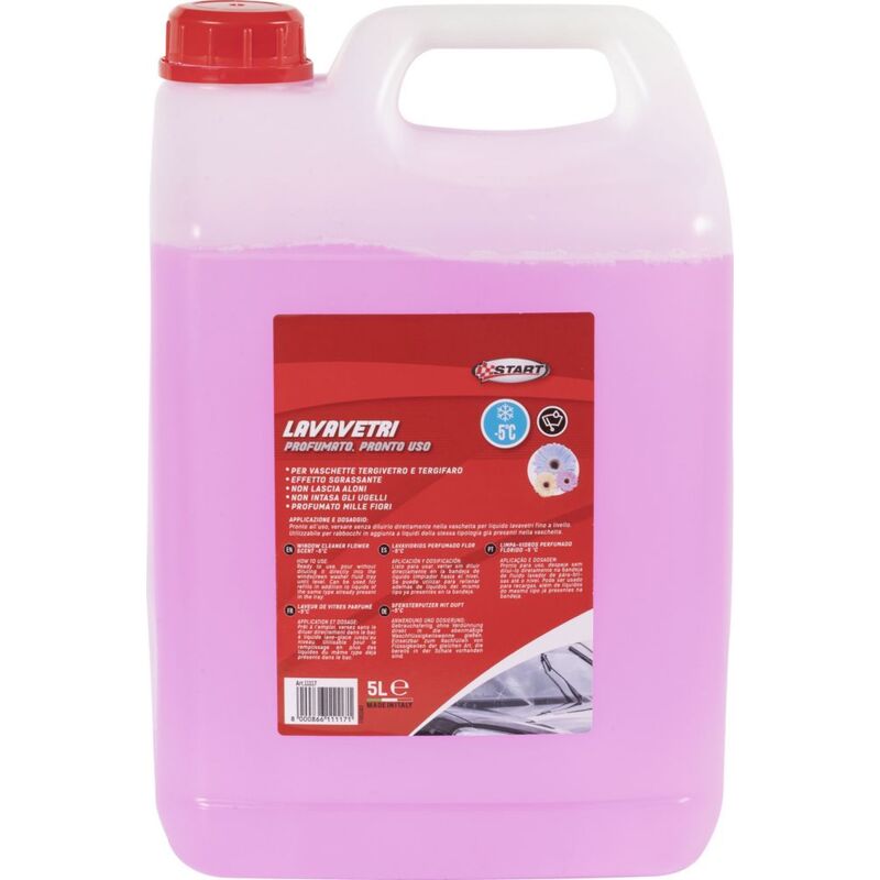 foto del prodotto lavavetri profumato ocean 5 gradi capienza 5 litri per vaschette tergivetro e tergifaro effetto sgrassante