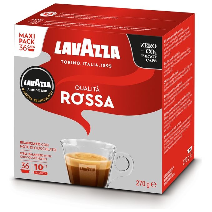 foto del prodotto lavazza a modo mio qualita rossa 36 capsule caffe 