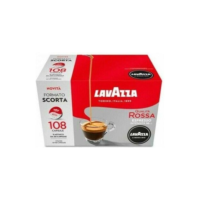 foto del prodotto lavazza capsule qualita rossa 108 pezzi a modo mio