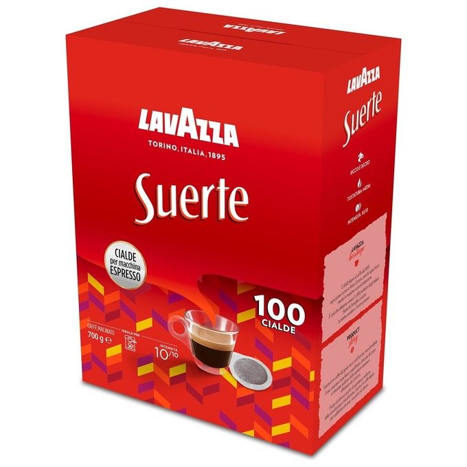 foto del prodotto lavazza confezione 100 cialde suerte