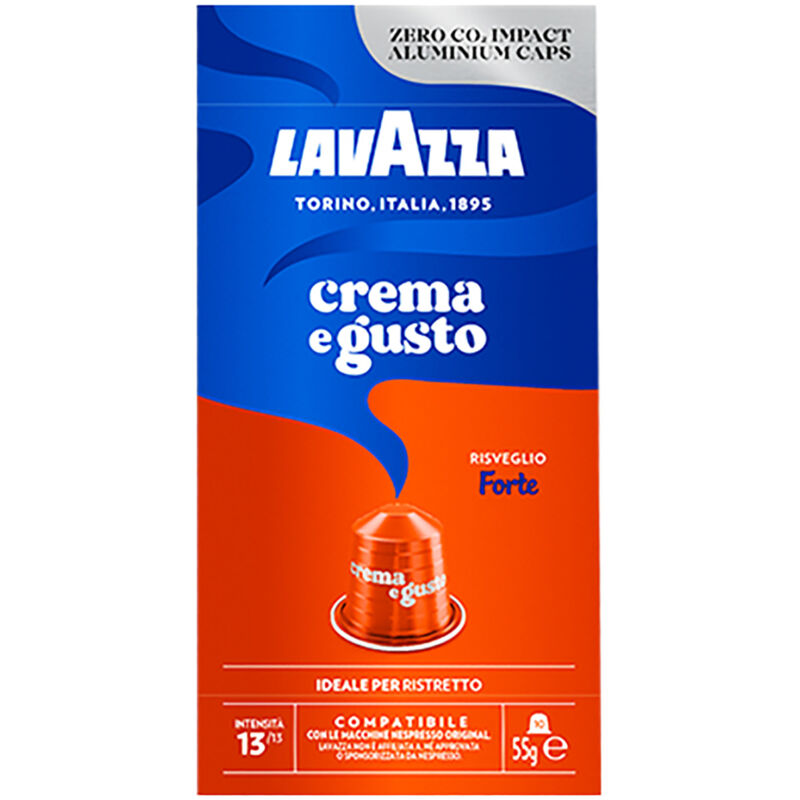 foto del prodotto lavazza crema e gusto forte compatibile con nespresso original 10 capsule 55 g