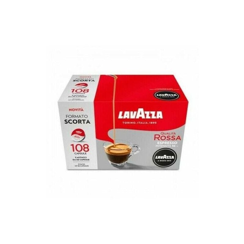 foto del prodotto lavazza qualita rossa 108 pz capsule caffe per macchine da caffe a modo mio