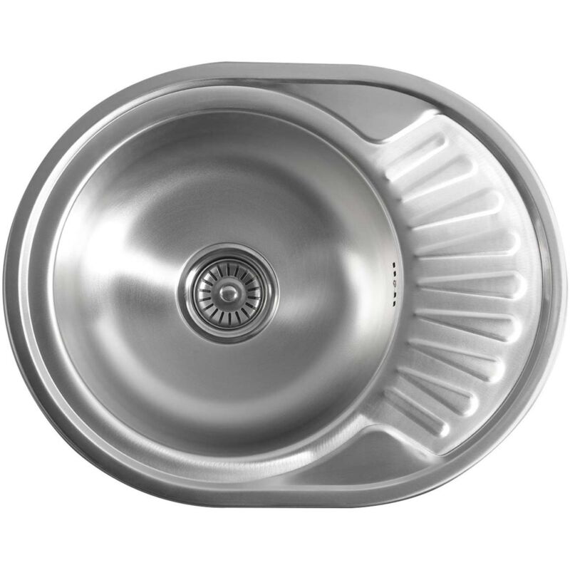foto del prodotto lavelli lavello 57x45 cm, acciaio inox aq5745b aqualine