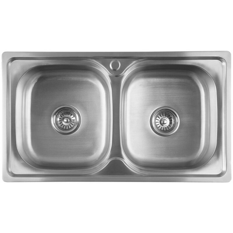 foto del prodotto lavelli lavello, 81x46 cm, acciaio inox aq8146b aqualine