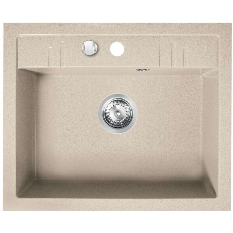 foto del prodotto lavelli lavello in granito 58x48 cm, sabbia drgm1 48 58sa novaservis