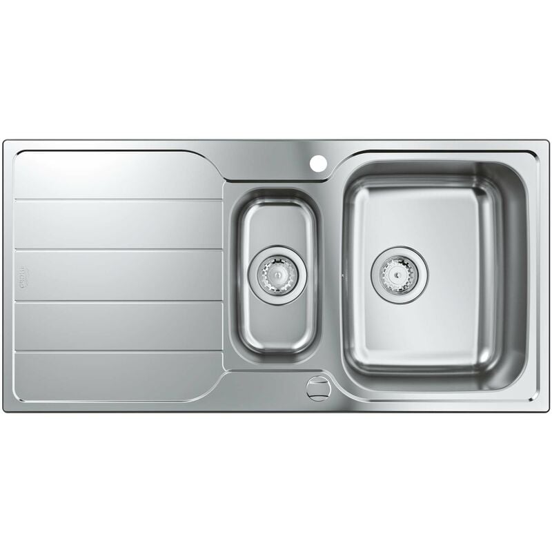foto del prodotto lavelli lavello k500 con scarico automatico, 100x50 cm, acciaio inox spazzolato 31572sd1 grohe