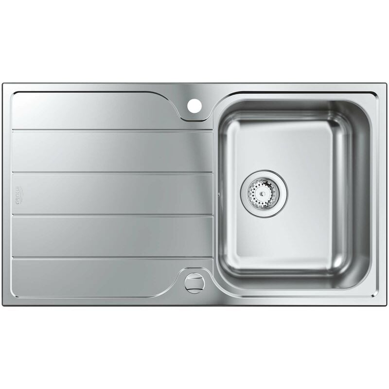 foto del prodotto lavelli lavello k500 con scarico automatico, 86x50 cm, acciaio inox spazzolato 31571sd1 grohe