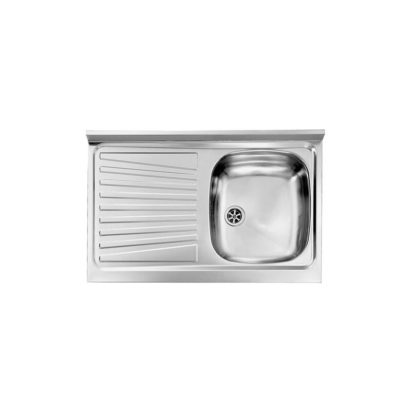 foto del prodotto lavello acciaio inox 1 vasca con gocciolatoio per cucina