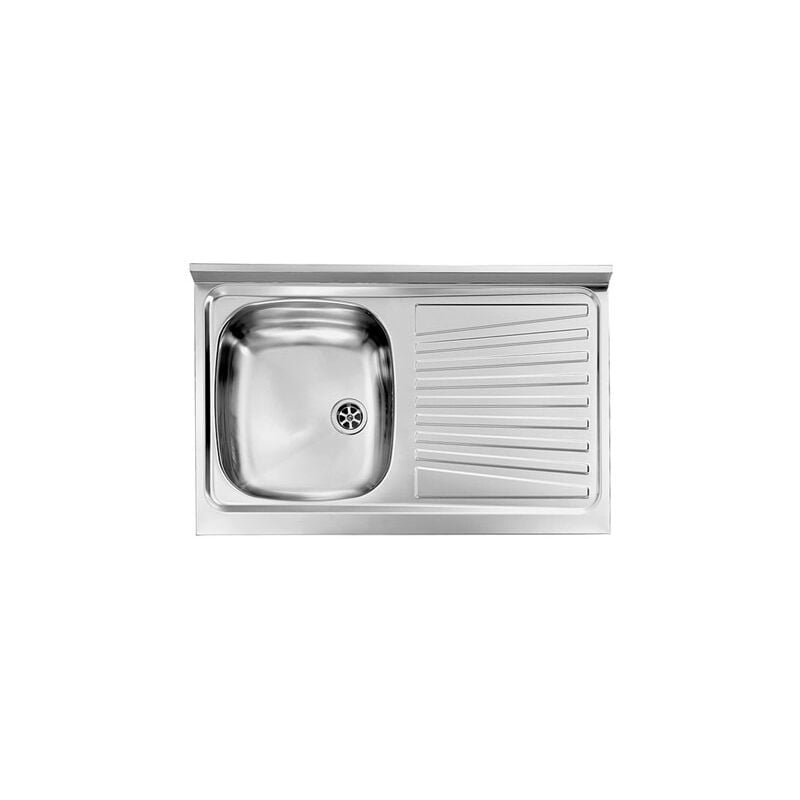 foto del prodotto lavello acciaio inox 1 vasca con gocciolatoio per cucina