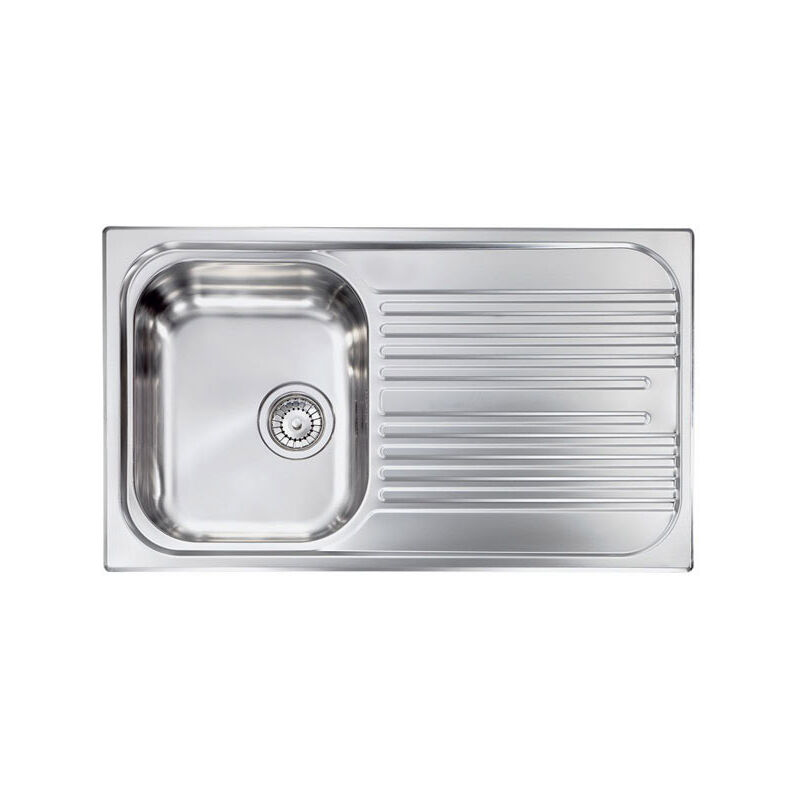 foto del prodotto lavello atlantic 86x50 1 vasca destra gocciolatoio acciaio inox