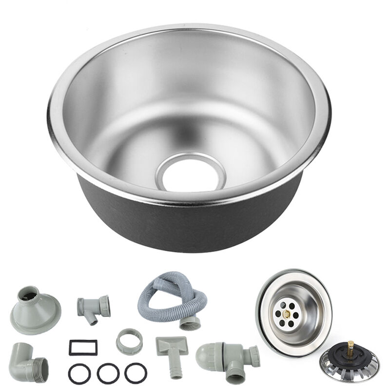 foto del prodotto lavello cucina haloyo 41 x 41 x 20 cm,da appoggio o filotop,argento