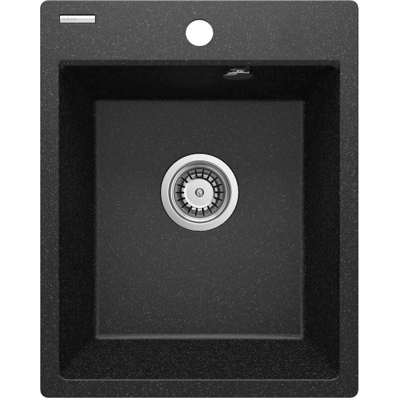 foto del prodotto lavello cucina in granito singola vasca 40 x 50 cm colore grafite deante corio zrc2103 grafite