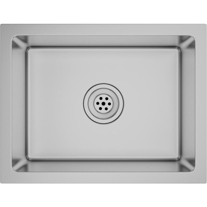 foto del prodotto lavello da cucina fatto a mano 44 x 34 cm acciaio inox argento 020002457
