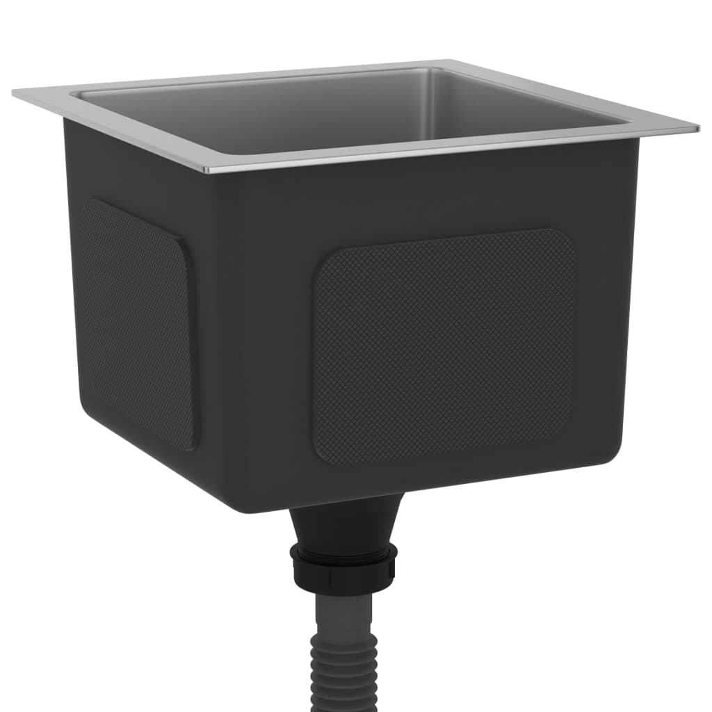 foto del prodotto lavello da cucina fatto a mano interno casa lavabo argento 30 x 30 cm acciaio inox 02 0002449