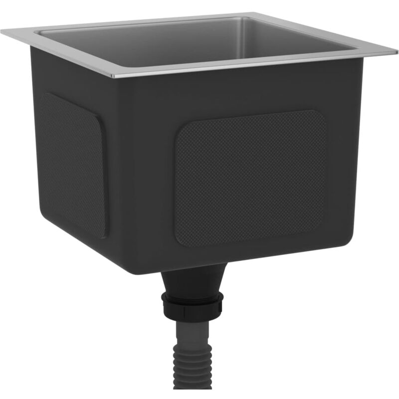 foto del prodotto lavello da cucina fatto a mano per interni domestici, lavabo argento 30 x 30 cm in acciaio inossidabile